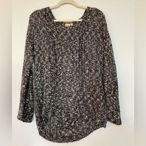 Black and white sweater